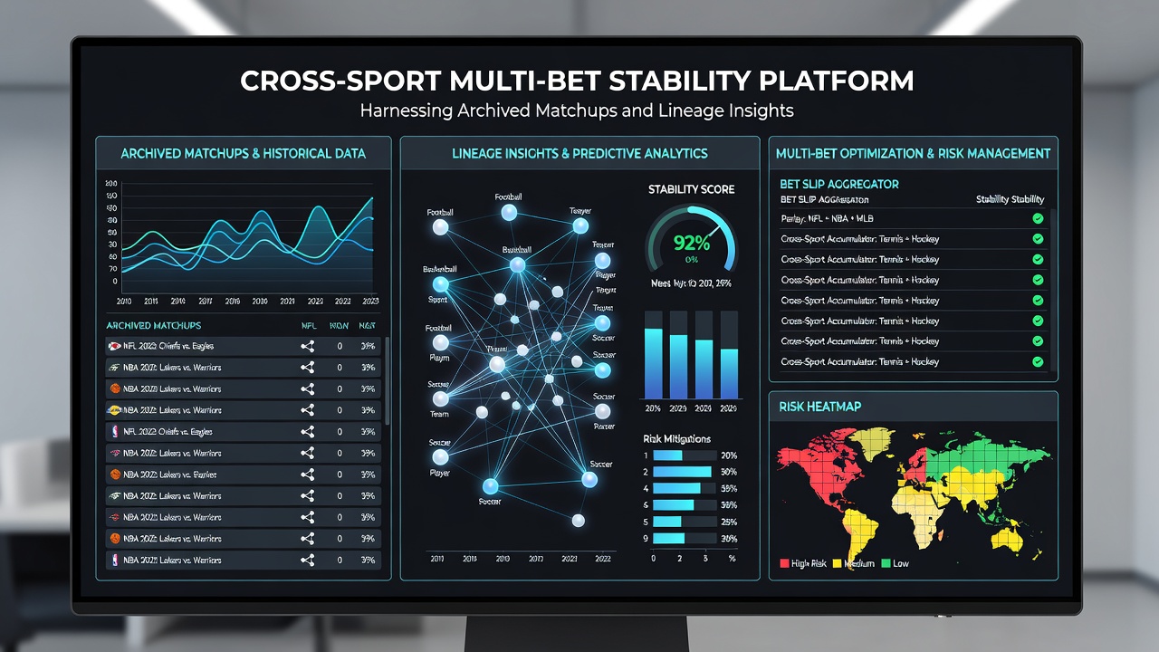 Infographic showing lineage charts from horse racing paired with soccer historical matchup statistics for betting stability