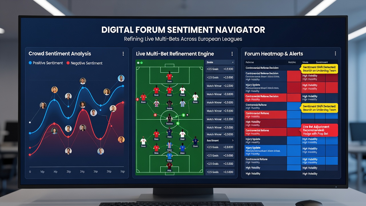 Live multi-bet adjustments based on racing and soccer forum insights