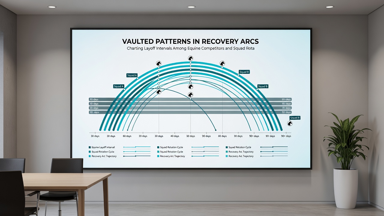 Side-by-side comparison graphs of horse recovery curves and soccer player rotation impacts on match outcomes